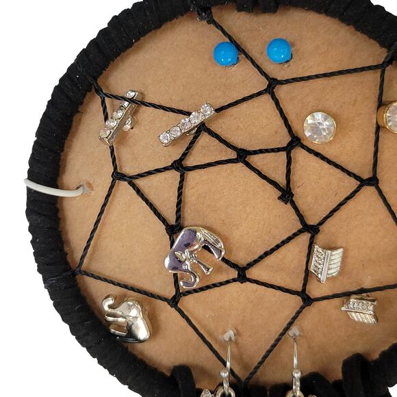 Charlotte Dreamcatcher Earring Set 5 Studs + Owl Dangles Boho Festival NWT - Picture 9 of 11